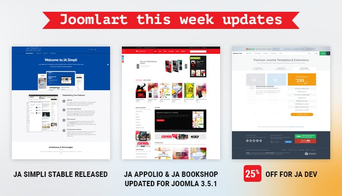 Updates - JA Simpli, Appolio, BookShop updated &